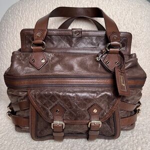 L.A.M.B. XL Classic (by Gwen Stefani), Leather Handbag in Chocolate Brown, EUC